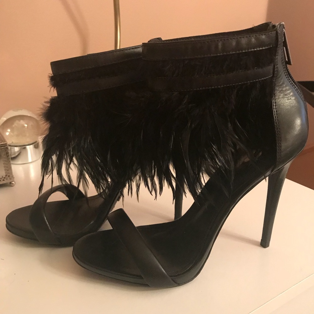 Schutz feather stilettos